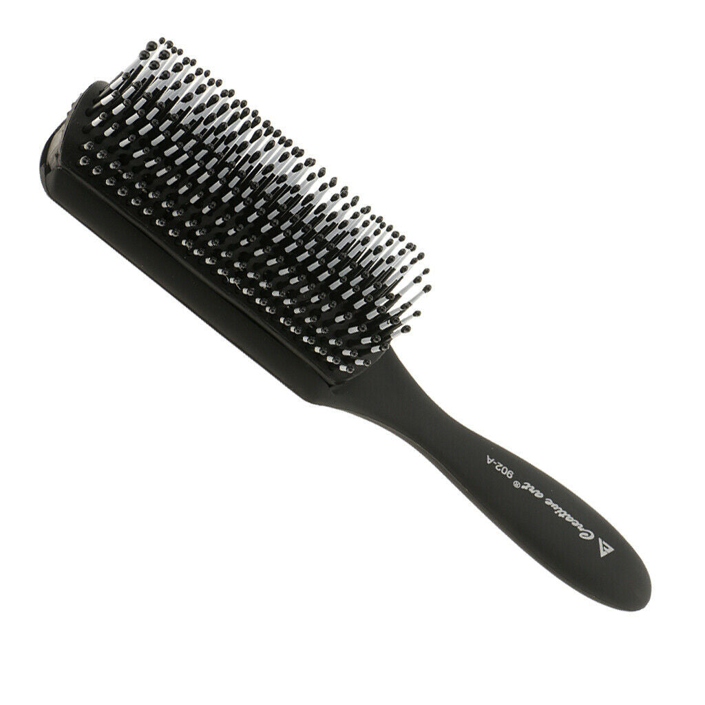 Hairbrush Plastic Antistatic Hair Styling Hairbrush - Black, #B
