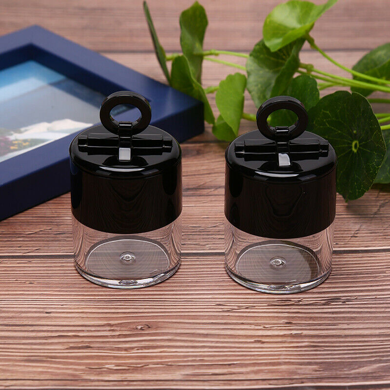 10g Portable Plastic Empty Loose Box Bottle Makeup Jar Container with Puf.l8