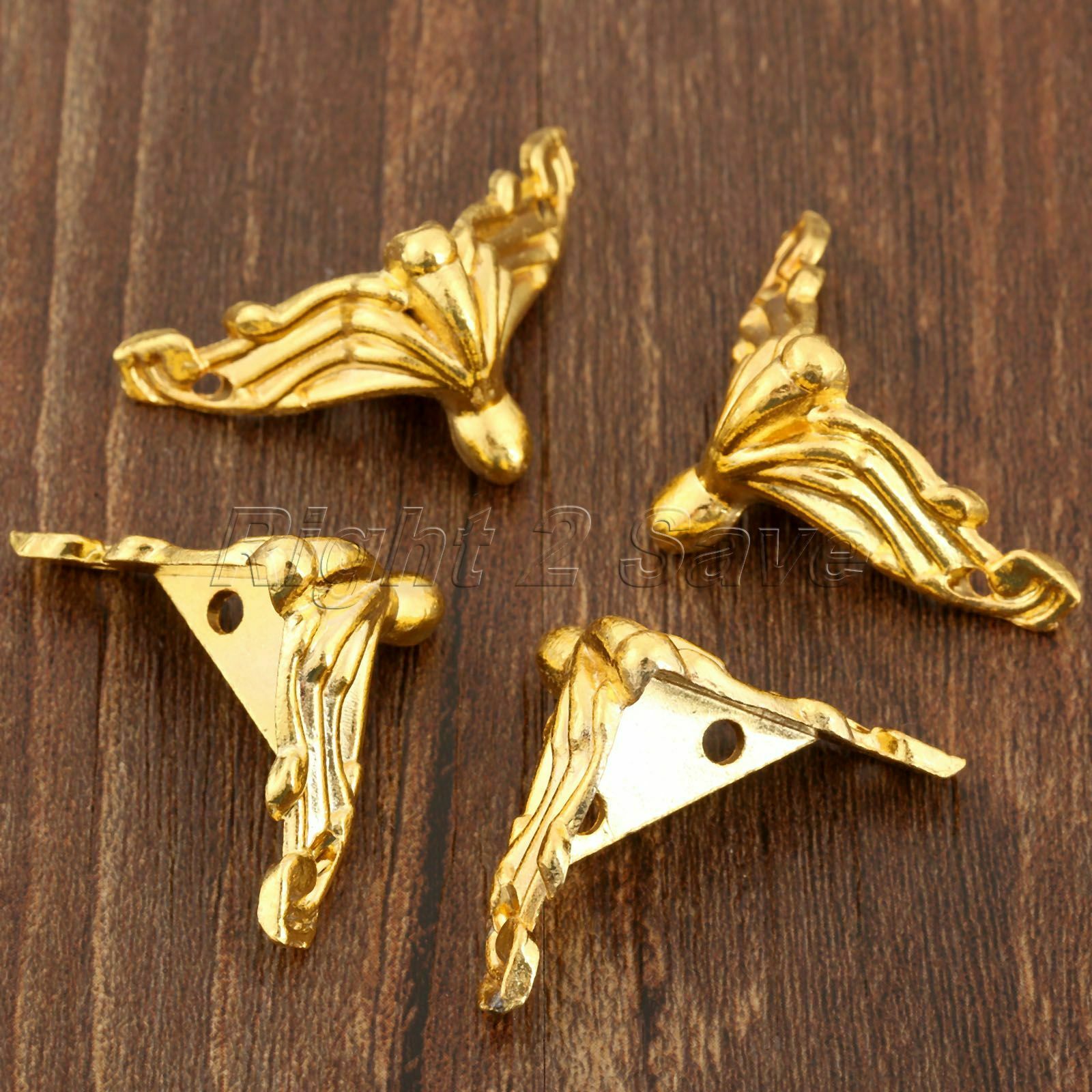 26*19mm Furniture Jewelry Chest Wood Box Decorative Feet Leg Corner Protectors