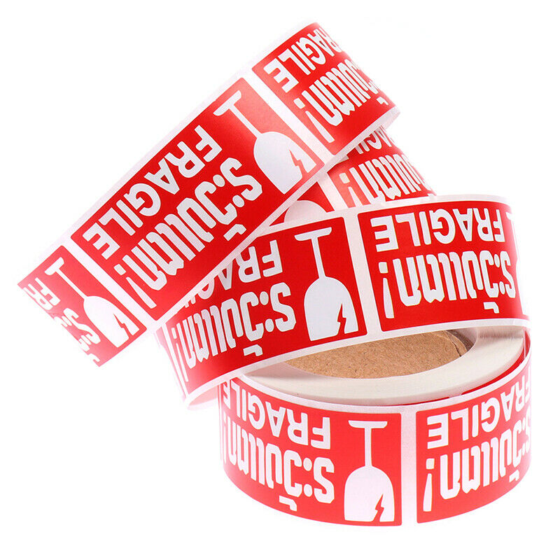 250 Labels Fragile Stickers 1 Roll 2.5cm*5cm Fragile Care Warning Packing LaFCA