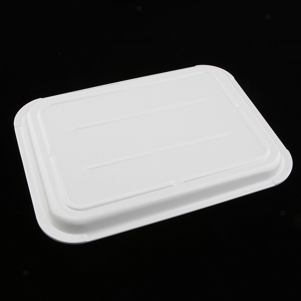 2x Plastic Serving Tray Buffet Catering Plate BBQ Rectangular Platter Hotel