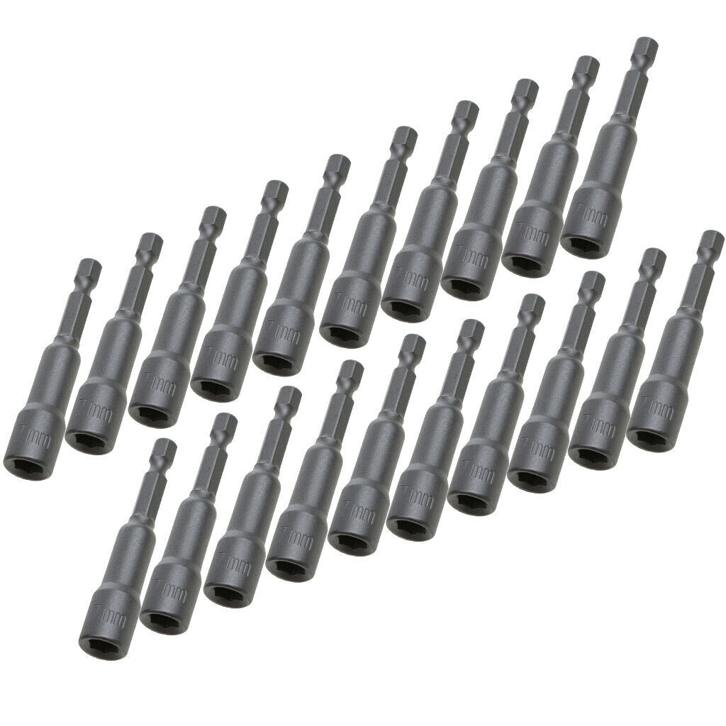 Hex Adapter Set,20pcs Socket Adapter Impact Hex-Shank Drill Bits Bar Set Socket