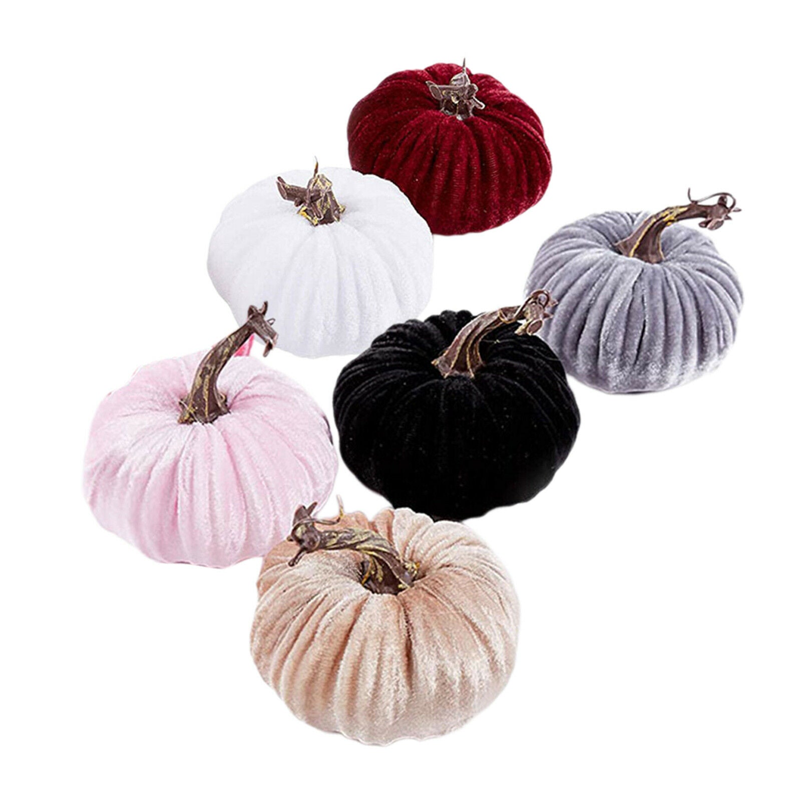 Pumpkin Decoration Artificial DIY Halloween Props Pack of 6 Handmade Home