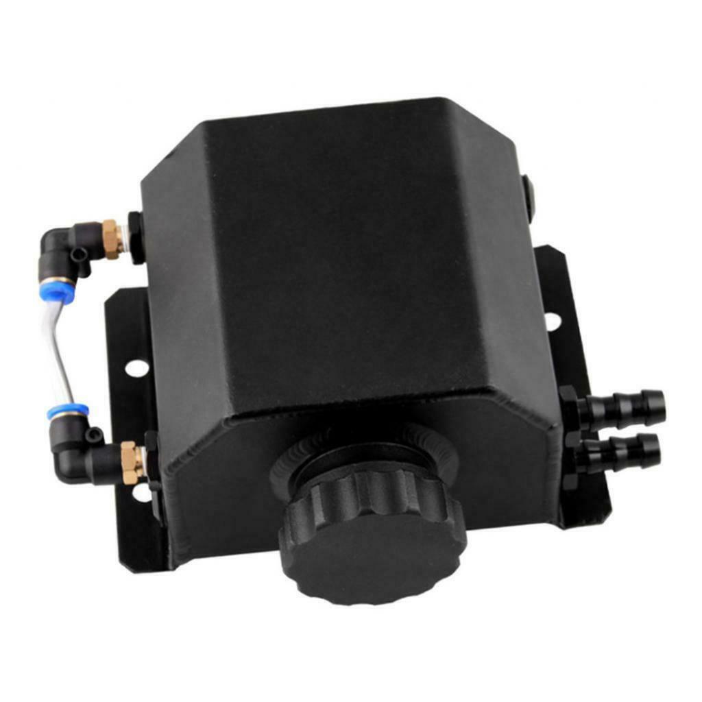 High Performance 1L T6061 Aluminum Coolant Bottle Water Tank Black NEW