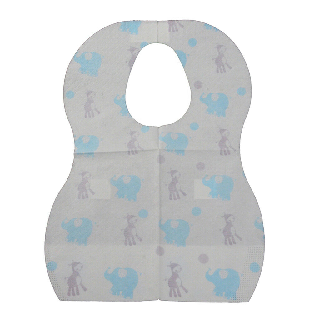 Infants Teething Waterproof Bib Disposable Burp Cloth Home Travel Elephant