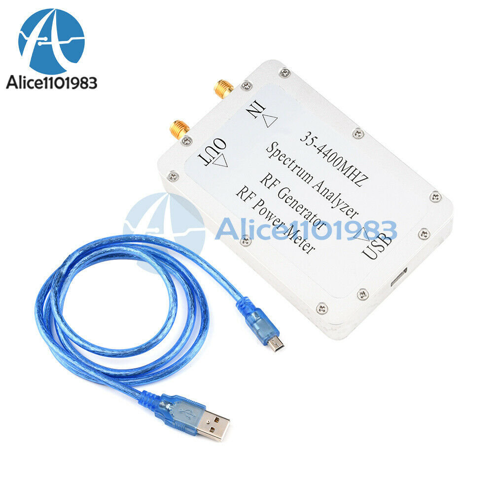 35MHz-4400MHz Spectrum Analyzer  Sweep Signal Source RF Power Meter CNC Shell