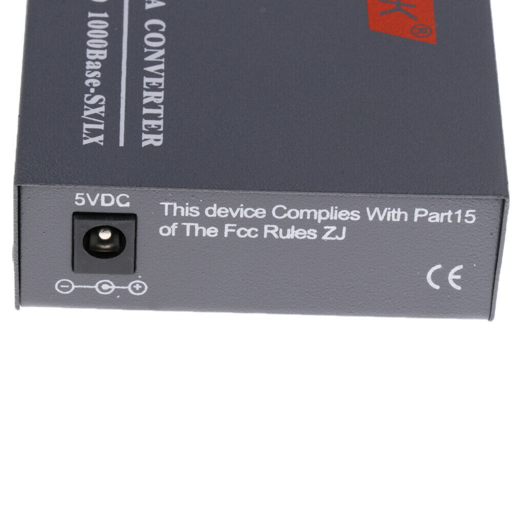 2pcs Fiber Optical Media Converter 100/1000Mbps Gigbit   Single mode 25KM