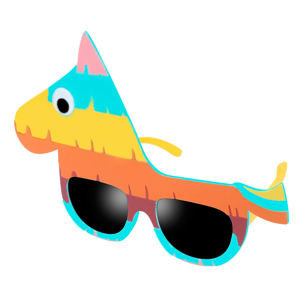 Novelty Sunglasses Colorful Party Clear View Mexican Costume Glasses Donkey