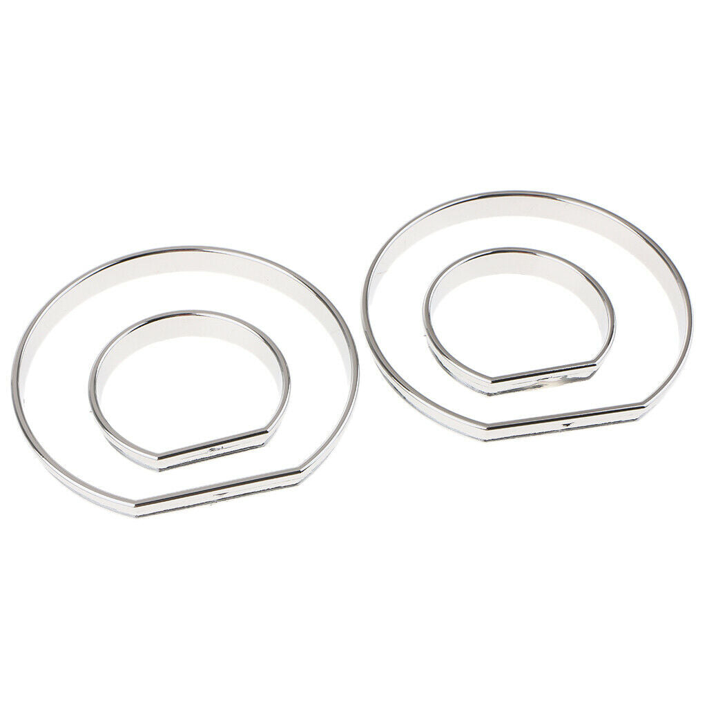 Chrome Gauge Dash Dial Rings Bezel Trim Speedometer AC Tech For BMW E46 M3 00-06