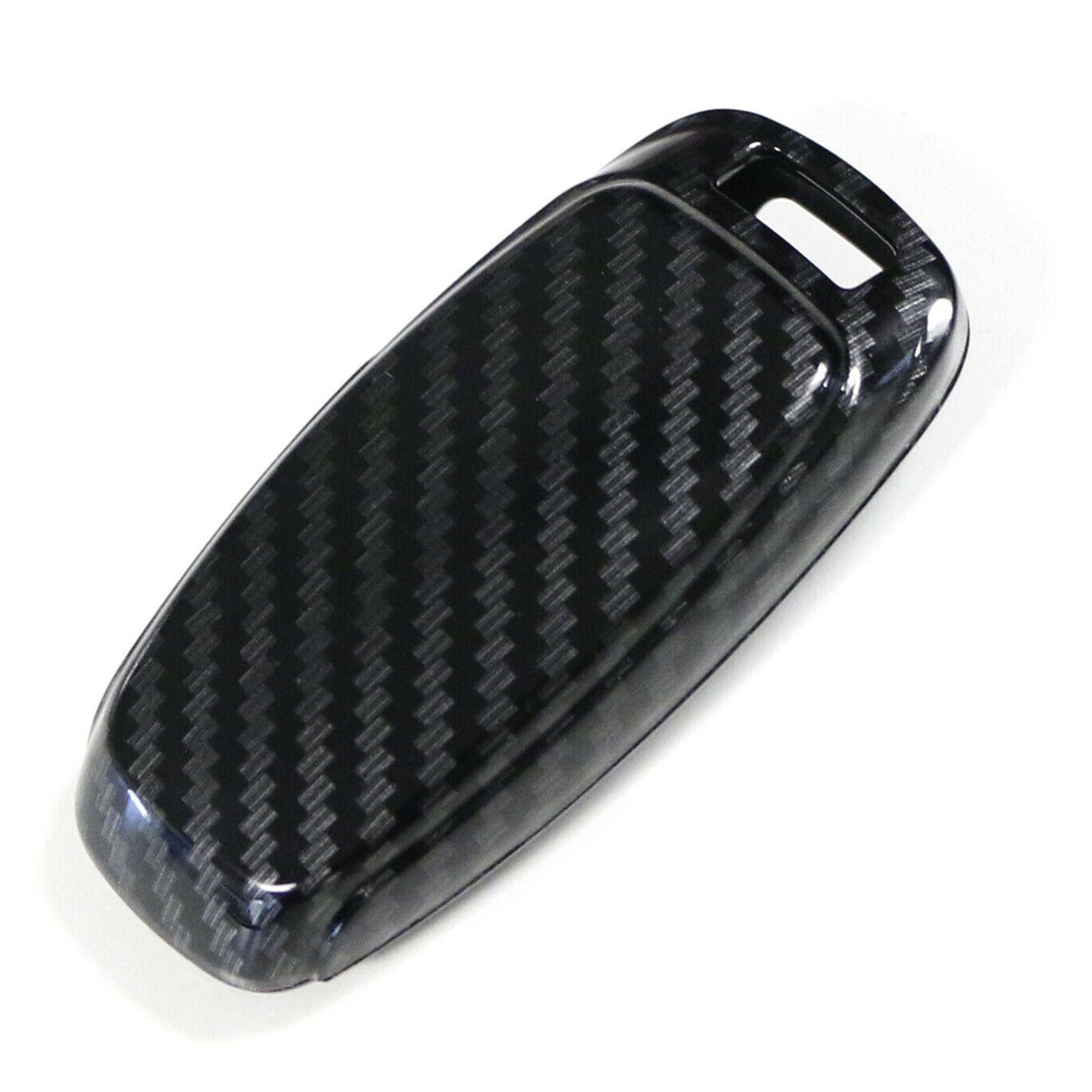 Carbon Fiber Car Smart Key Cases Covers Holder For Audi A6 A7 A8 Q8 2019-2021