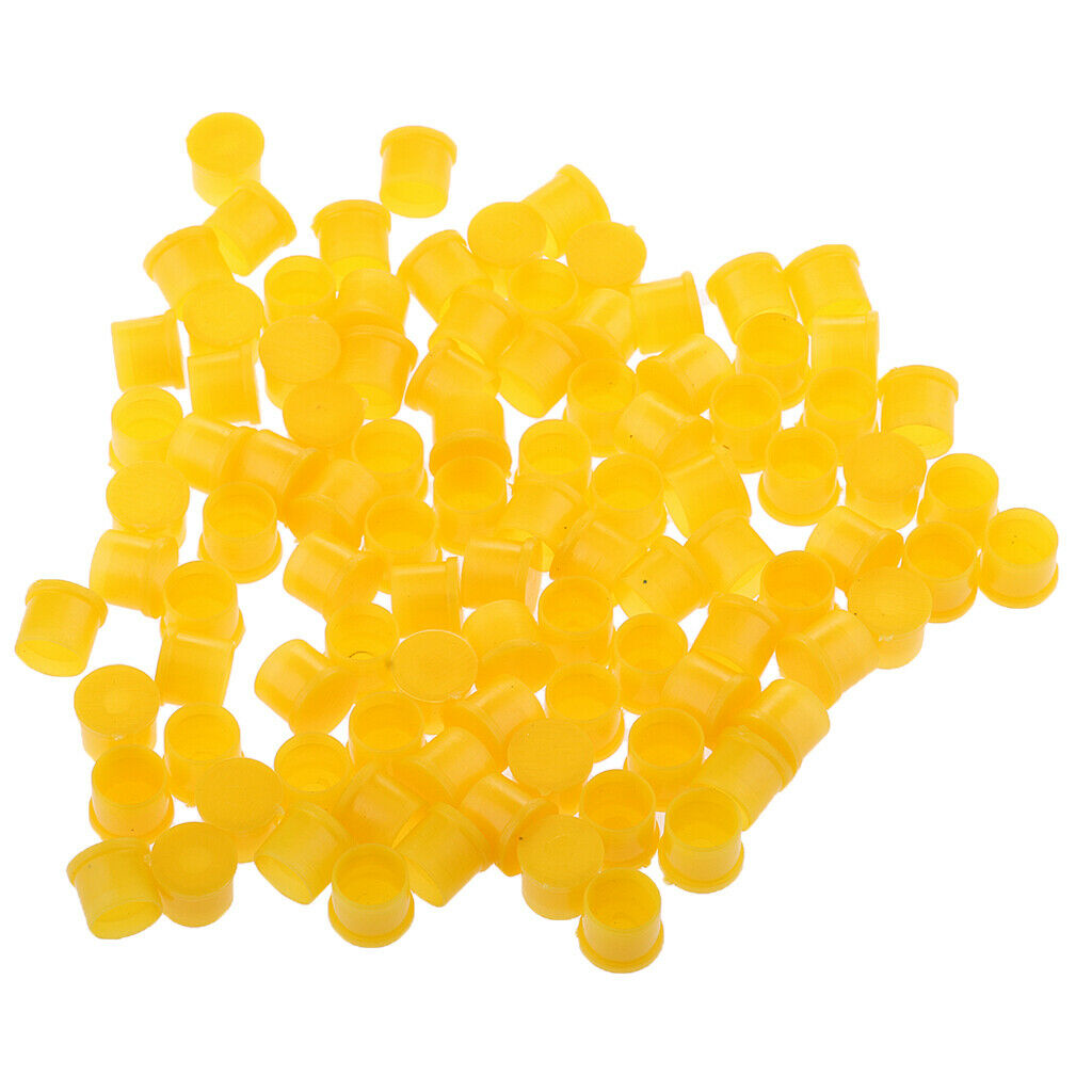100pcs Yellow Plastic Covers Dustproof Dust  for SMA Female RF Connector