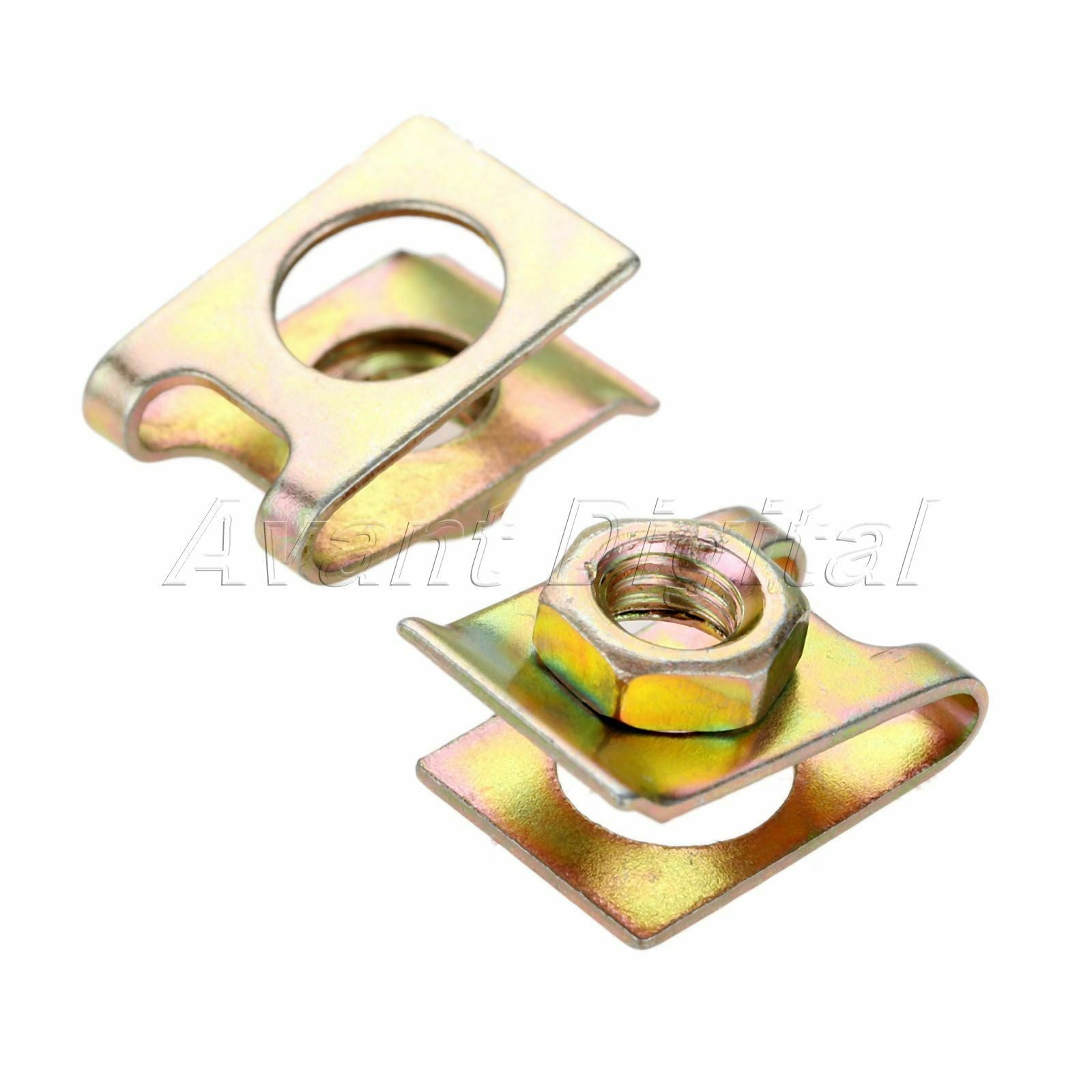 20x Car Speed Metal Plated Spire Nuts Clips Screws Fasteners Retainers Wholesale