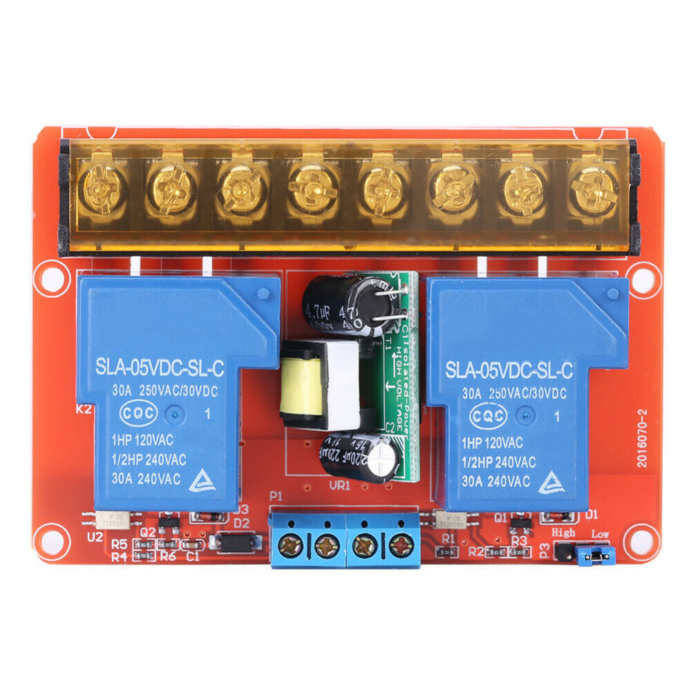 2 Channel Relay Module 30A DC 5V High-low Level Trigger Control Relay Module
