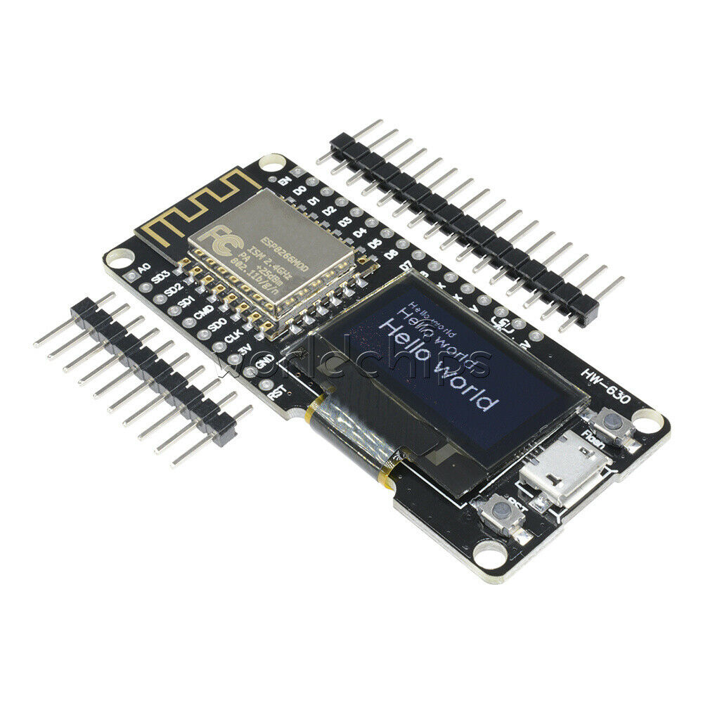 ESP-12F ESP8266 CP2102 Module WiFi NodeMCU Wemos 0.96" OLED Development Board