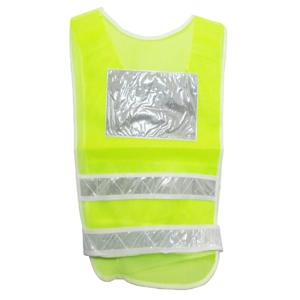 Adjustable Safety Vest Reflective Jacket Security Waistcoat Vest -Yellow