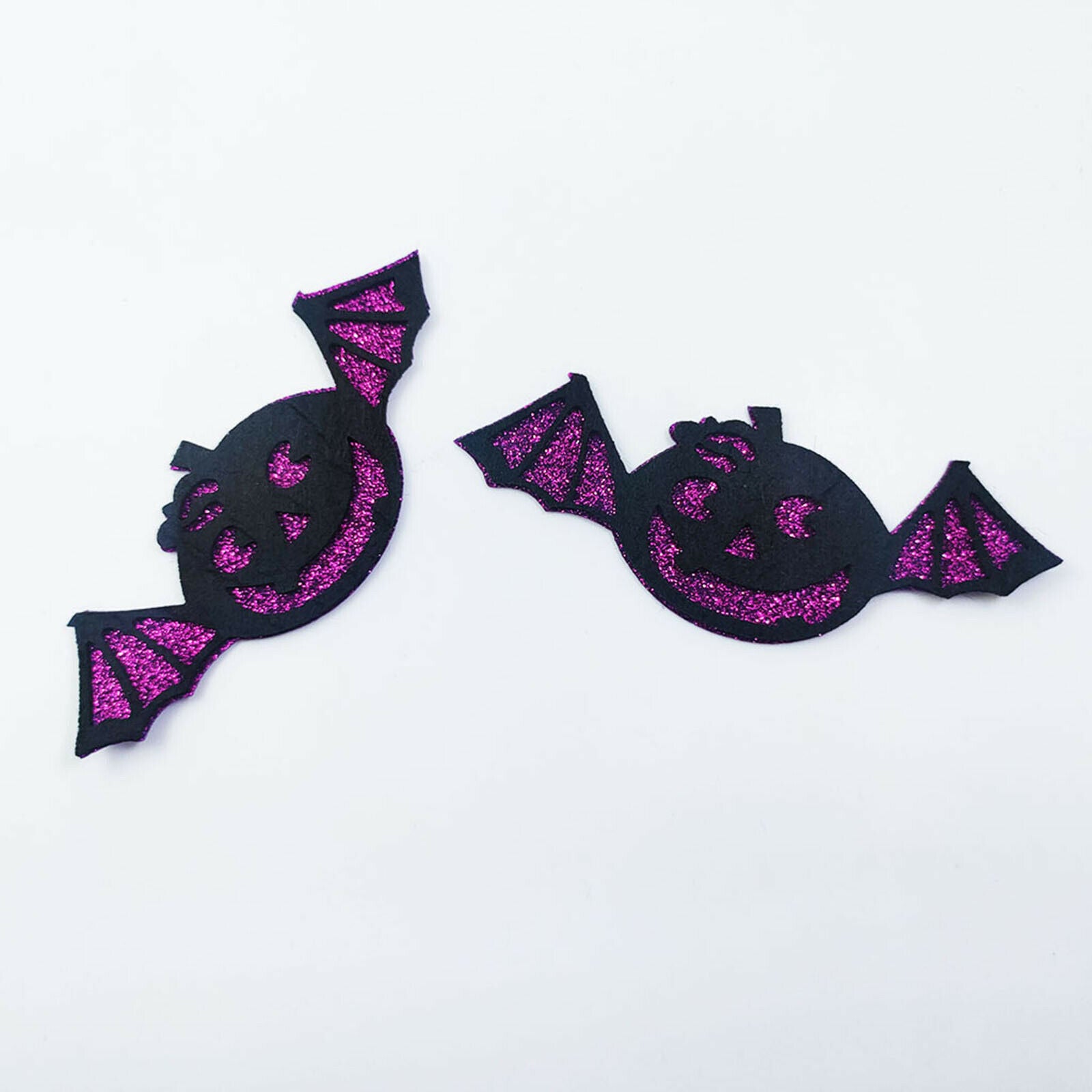 16Pcs Mixed Halloween Applique Patches Pumpkin Bat Spiders Embroidered