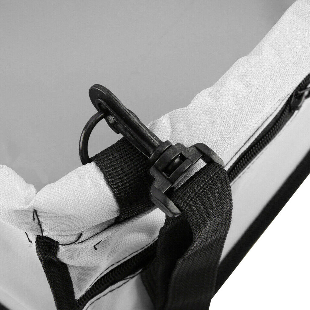 Folding Pet Dog Travel Booster Bag Car Seat Carrier Safety Belt Cover Grey