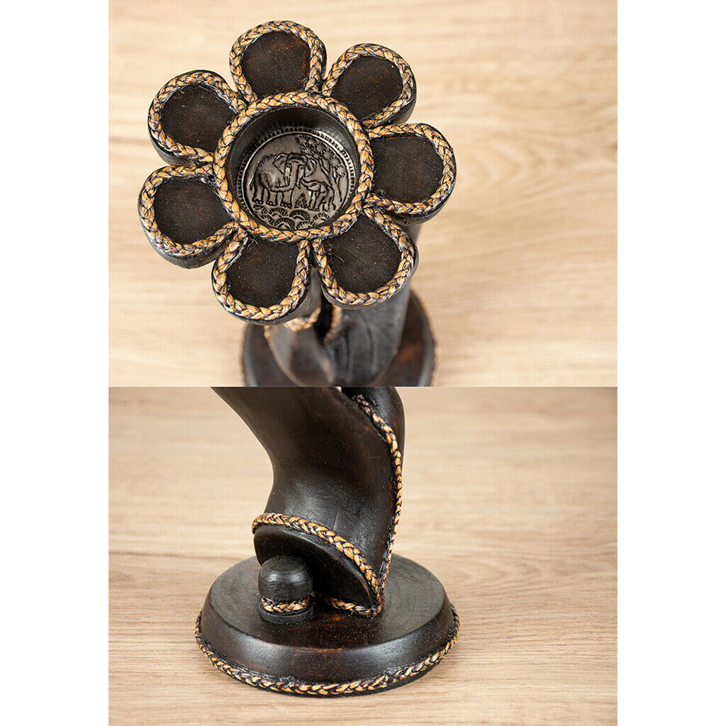 Handmade Creative Buddha Tea Light Candle Holder Retro Ornaments Living Room