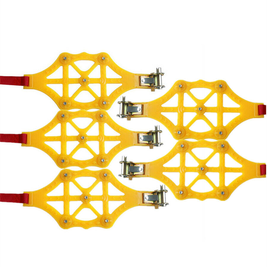 5Pcs Beef Tendon Manganese Steel Emergency Tire Chain Snow Anti-skid Chain Belt