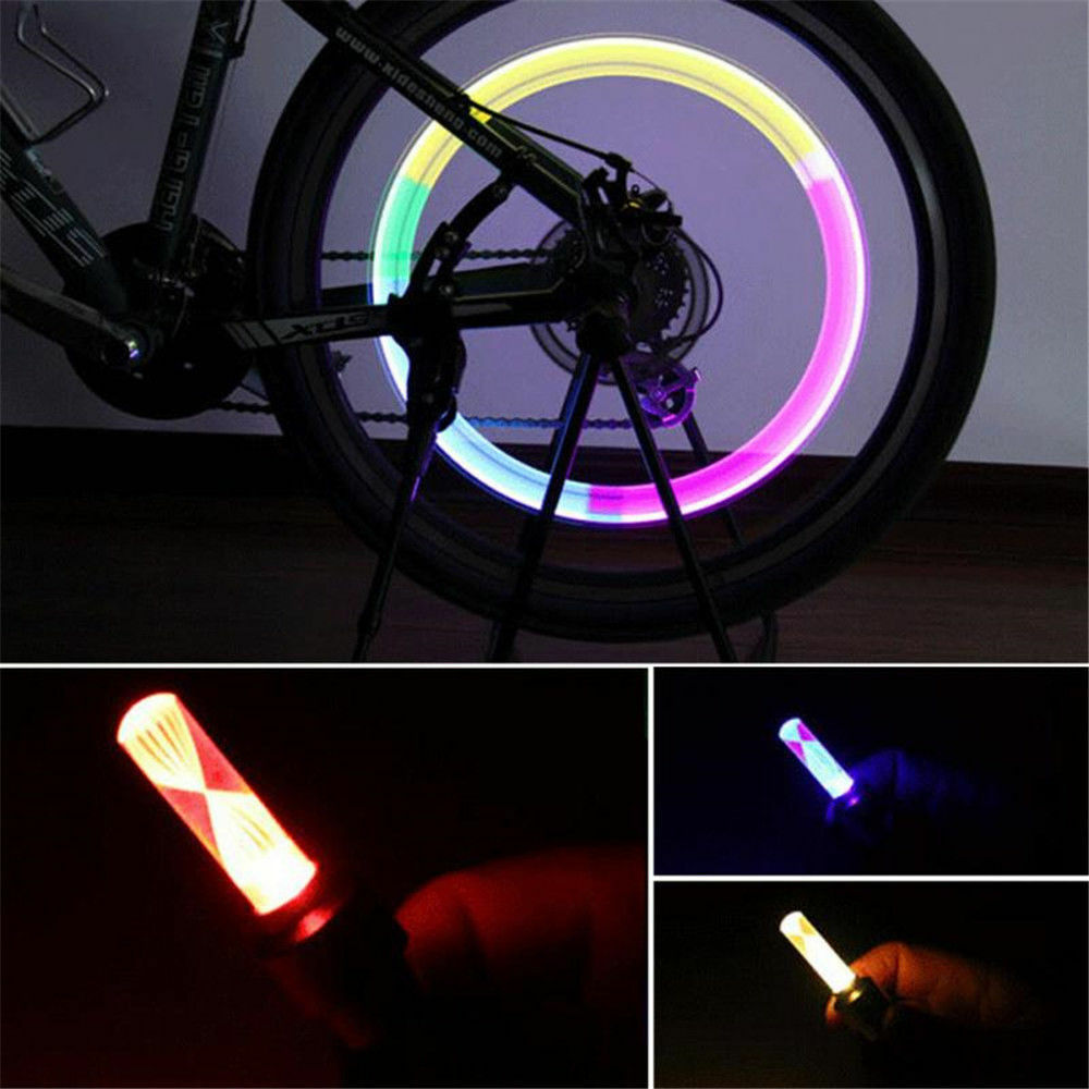 Night Light 7Color Bike Decoration LED Light Bicycle Accessories Tire Lamp Newly