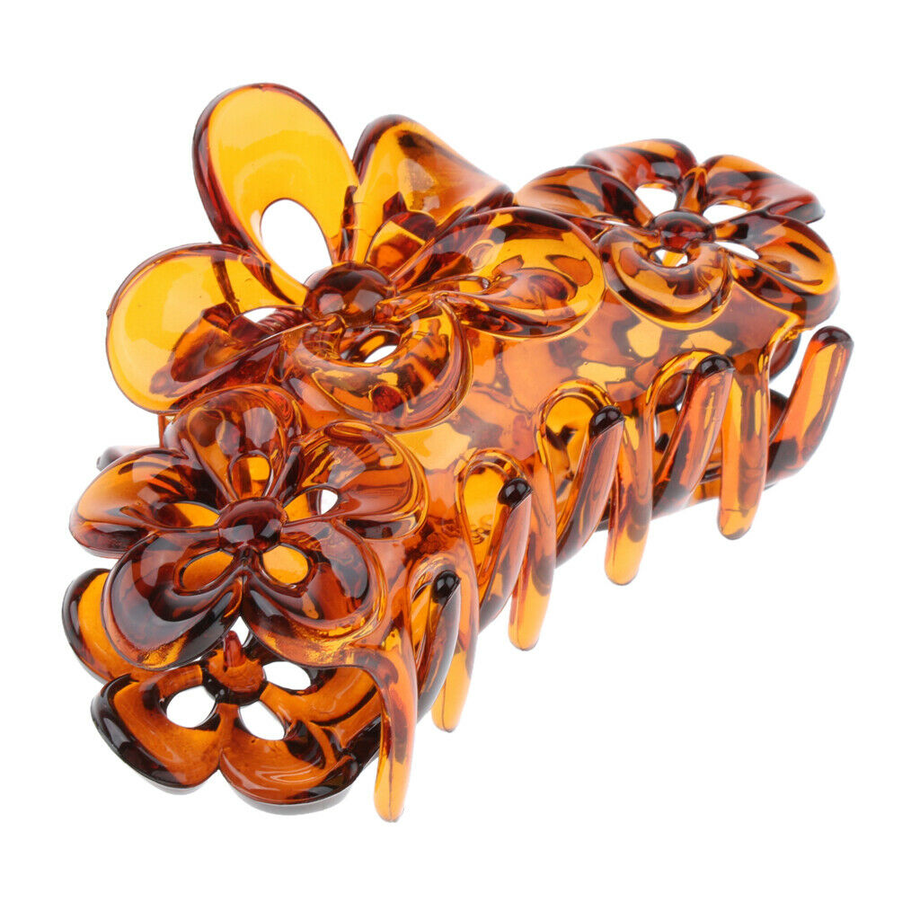 Large Hair Claw Clip Clamp for Women Salon Hairdressing Home Bathing Coffee