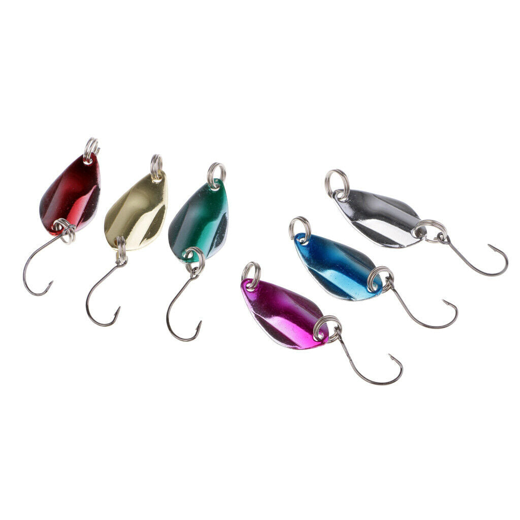 6pcs Metal Hard Fishing Spoon Lure And 10pcs Crankbait Lure with Treble Hook