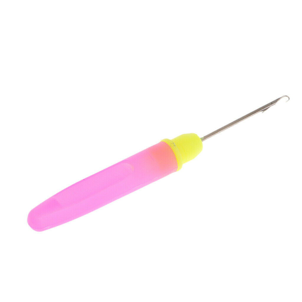 5pcs Wood/Plastic Crochet Latch Hooks Lock Needles Awl For