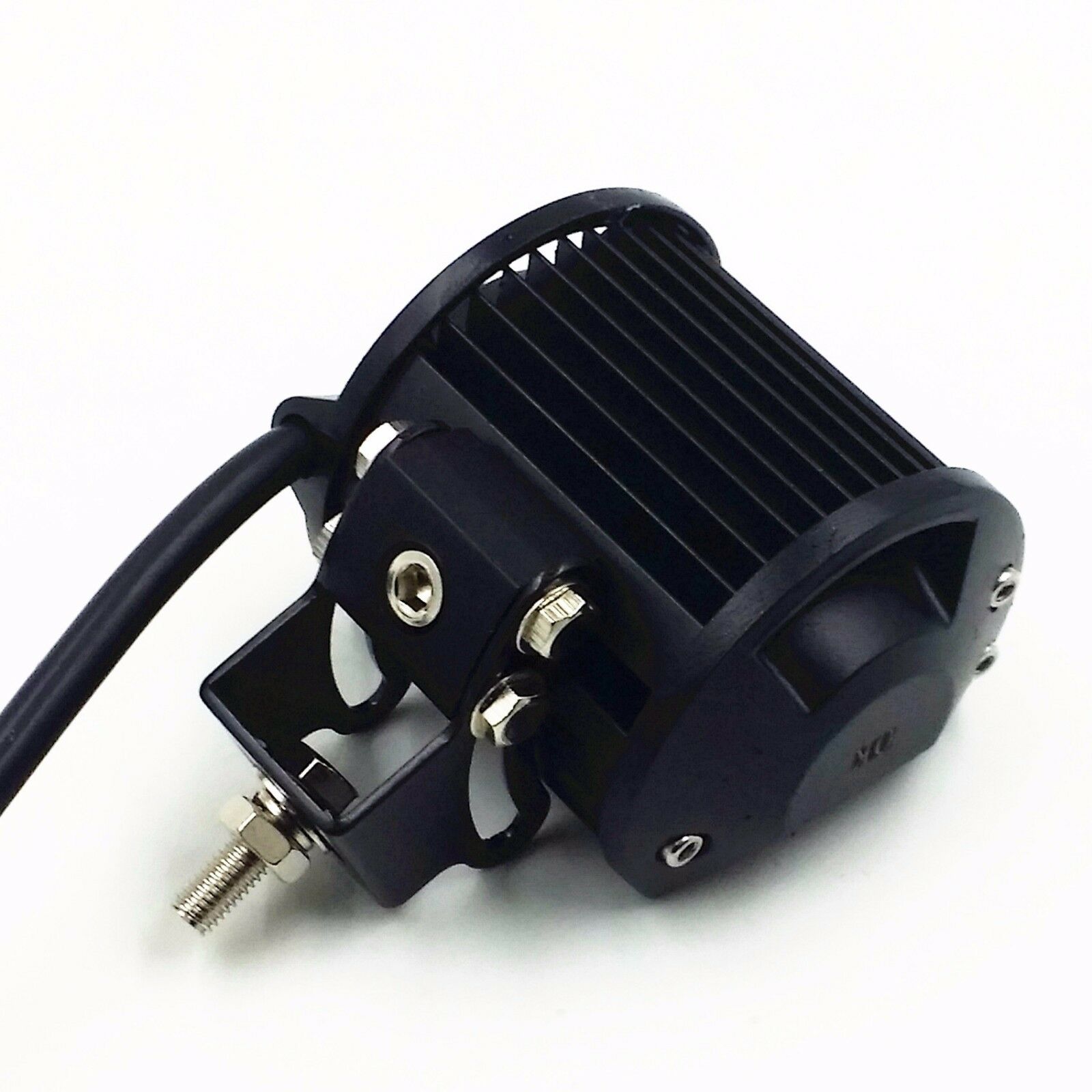 Black Motorbike LED Spot Work Driving Fog Head Light Car Trunk ATV UTV Cruiser