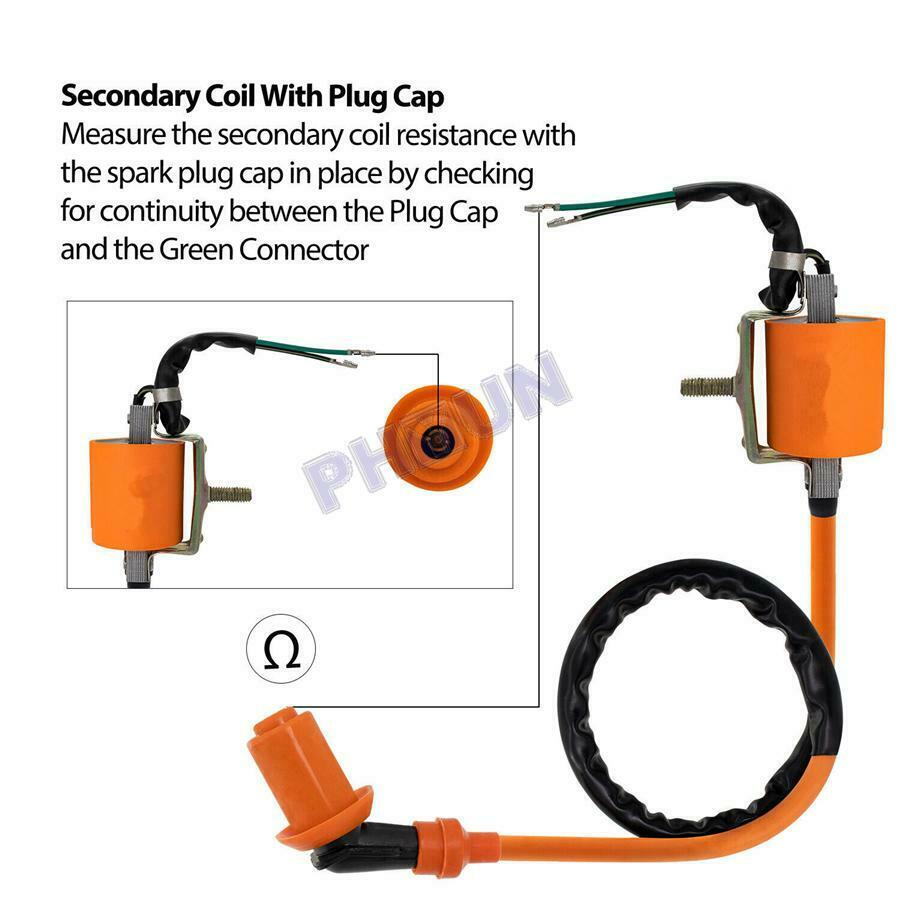 Racing Ignition Coil CDI Solenoid Relay Regulator For 50cc - 125cc ATV Dirt Bike