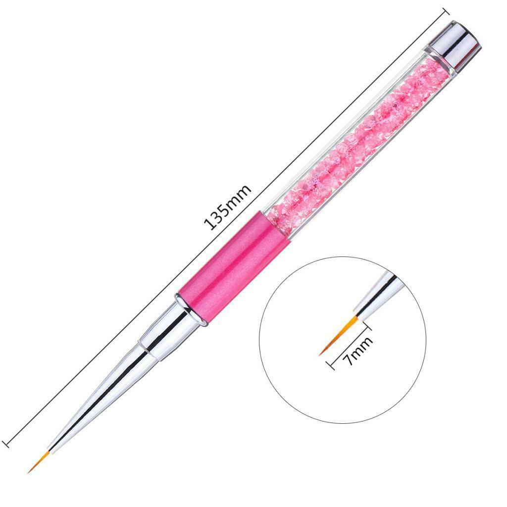 5 Sizes Nail Art Liner Brushes UV Gel Painting Detailing Striping Brush Pens