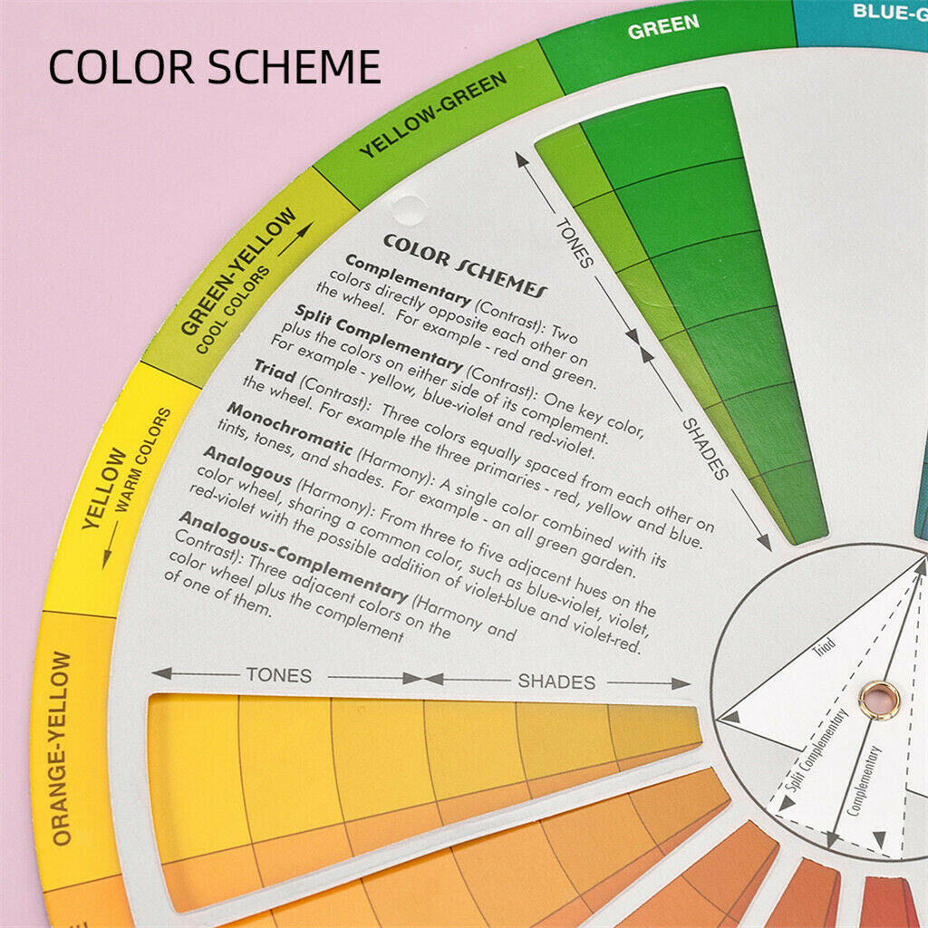 Painting DIY Color Nail Polish  Pigment Mixing Guide Chart Board Wheel