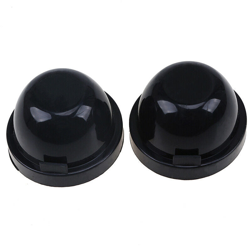 Pair 76mm Rubber Housing Seal Cap Dust Cover LED HID Light Kit Headlight Black