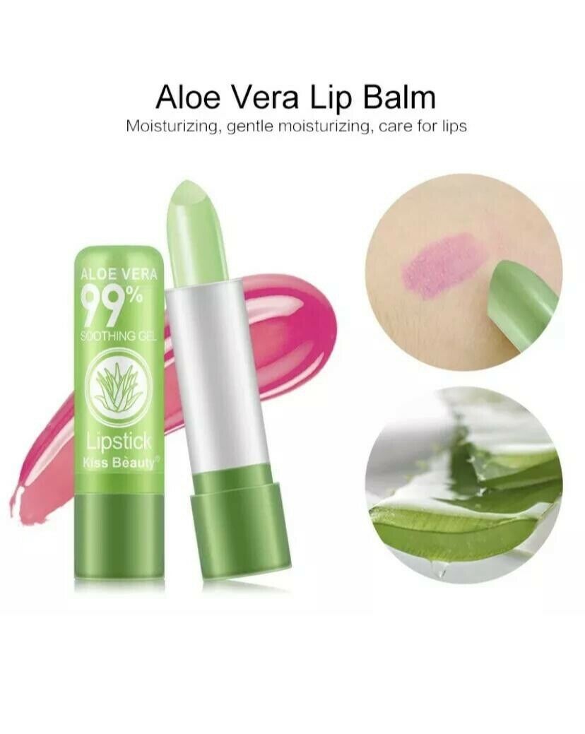 Long Lasting Aloe Vera Makeup Lipstick Color Mood Changing Moisturizing Lipstick