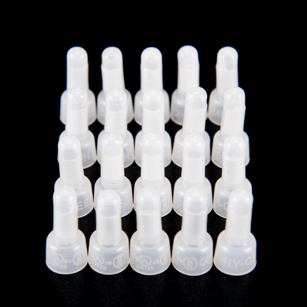1000Pcs Ce2X Closed-End Wire Connectors Crimp Terminals Cap For Electrical Wh Tt