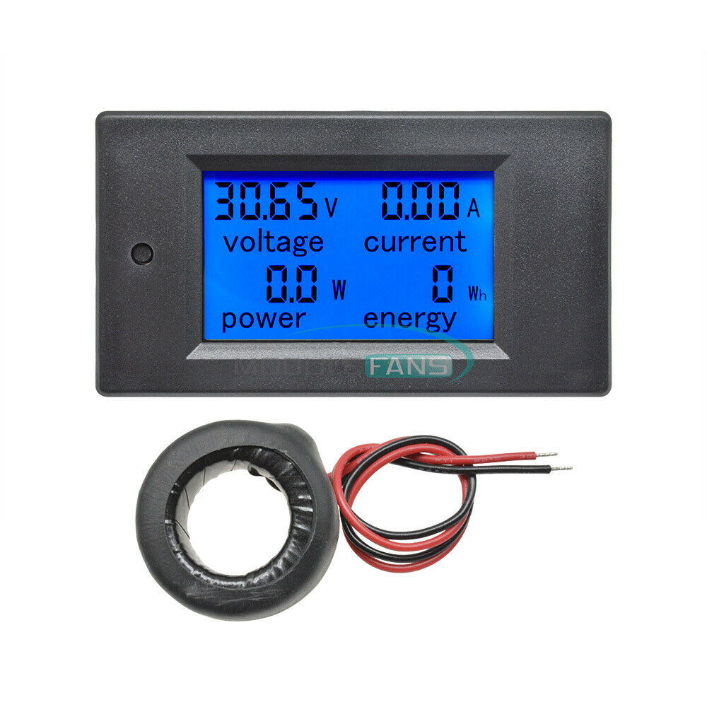 Digital Voltage Volt Current Meter Panel Power Energy LCD AC 80-260V 0-100A