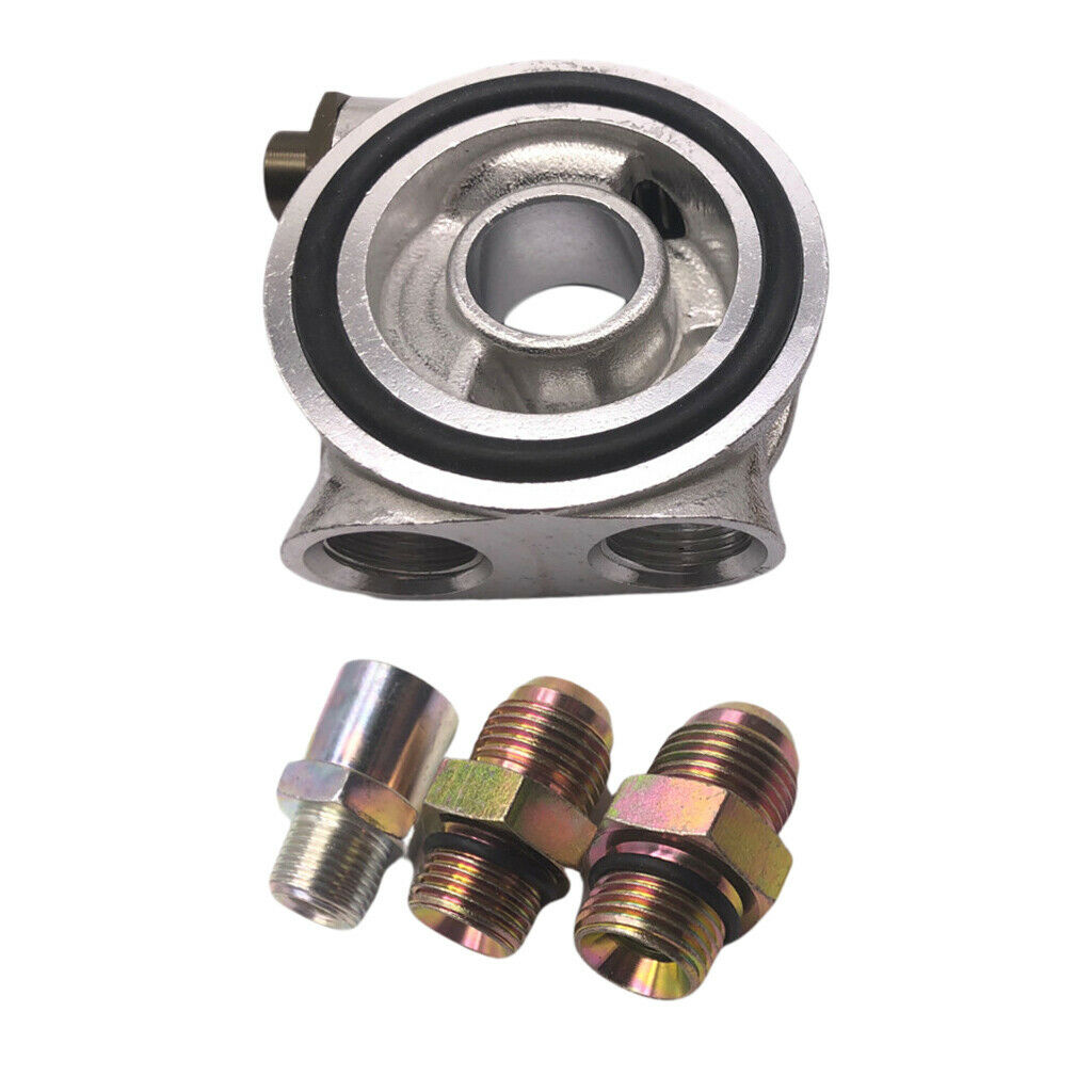 AN10 Aluminum Oil Filter Cooler Sandwich Adapter Gauge Sensor Fitting hot