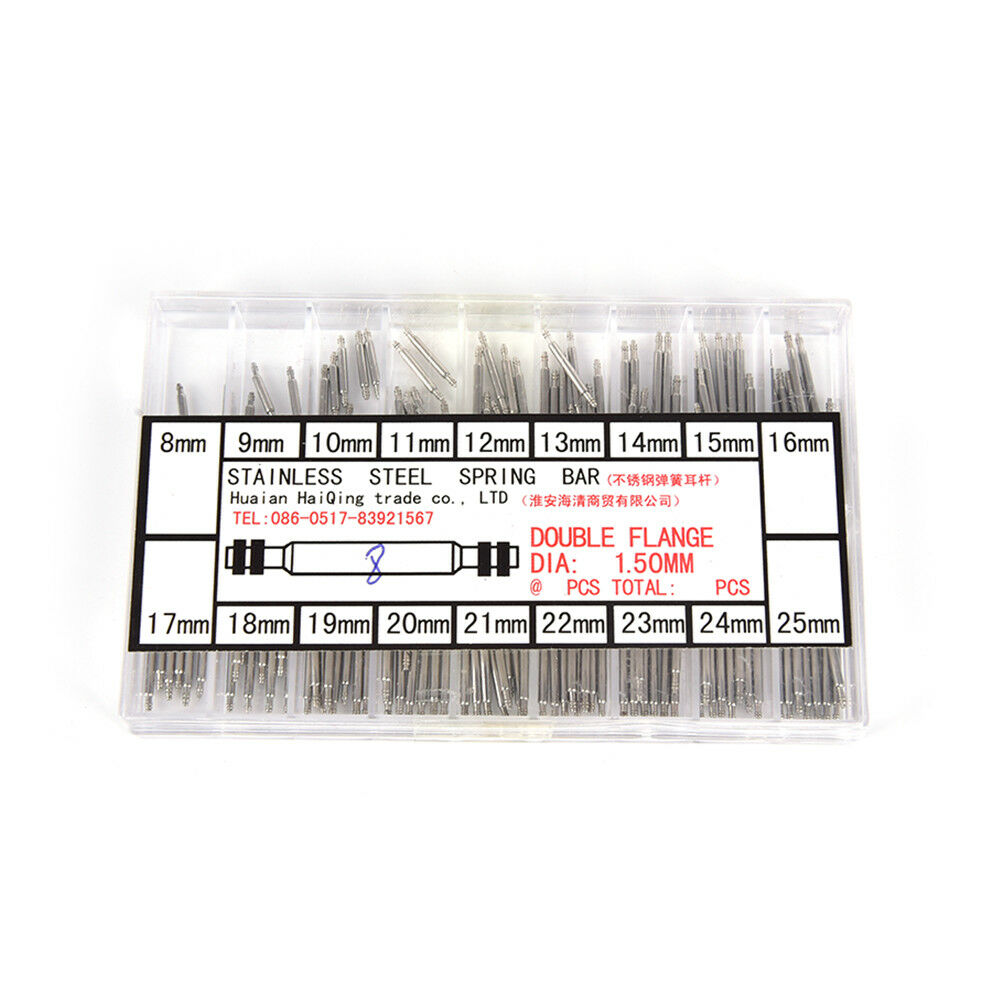 8-25mm Watch Band Spring Bars Strap Link Pins Repair Watch Link Pins Tool  J TL