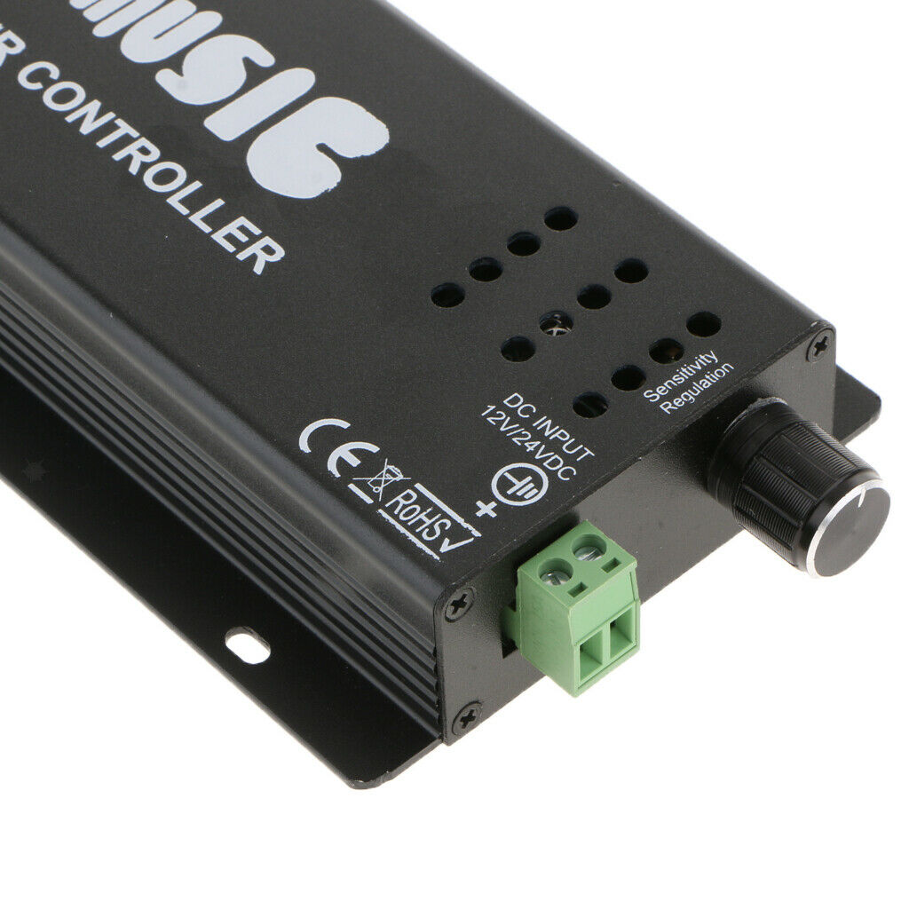 Music IR Controller 24 Keys Remote Sound Sensor 12V For RGB LED Strip