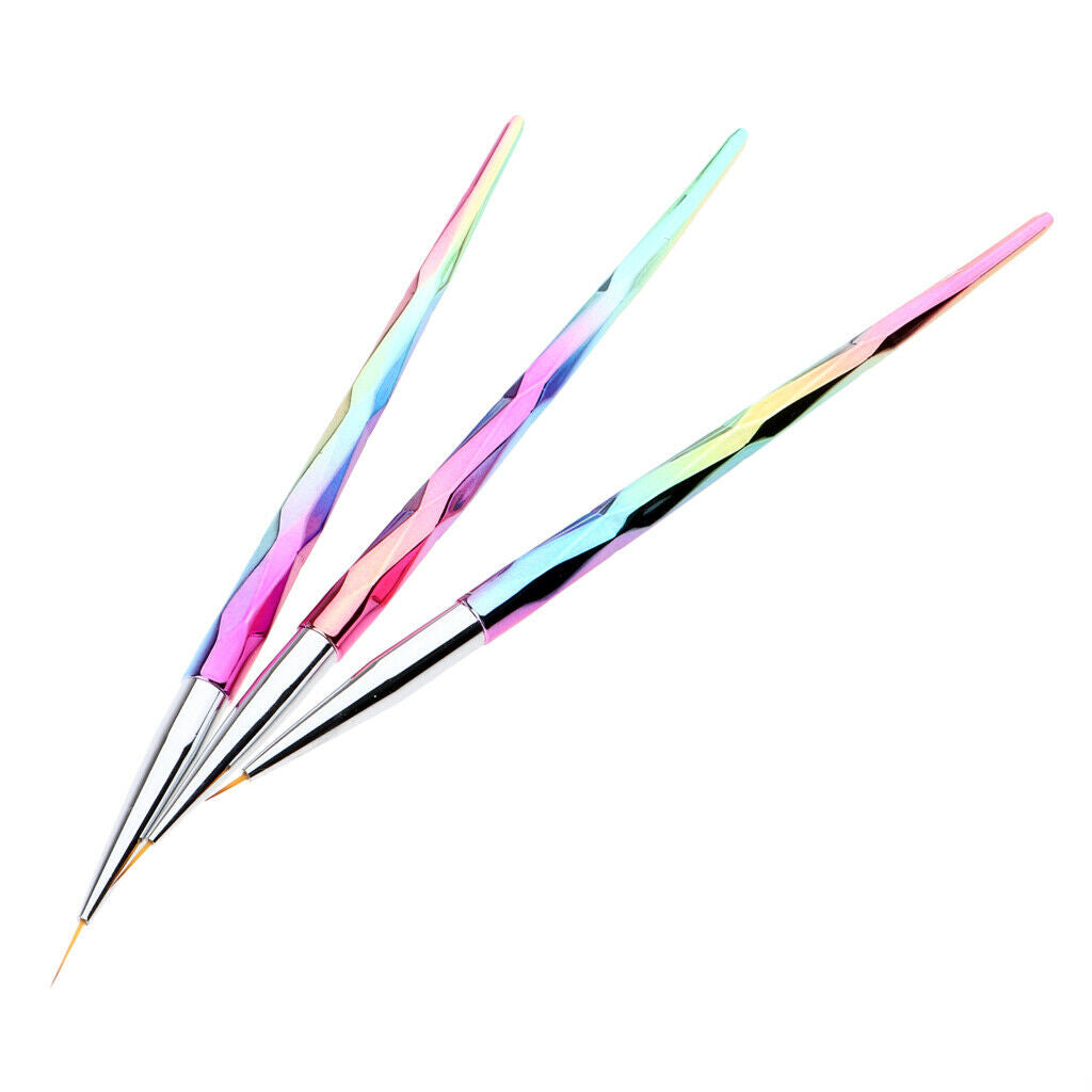 3pcs kit Nail Art Brush Detail Brushes Brushes for Nail Art Oil