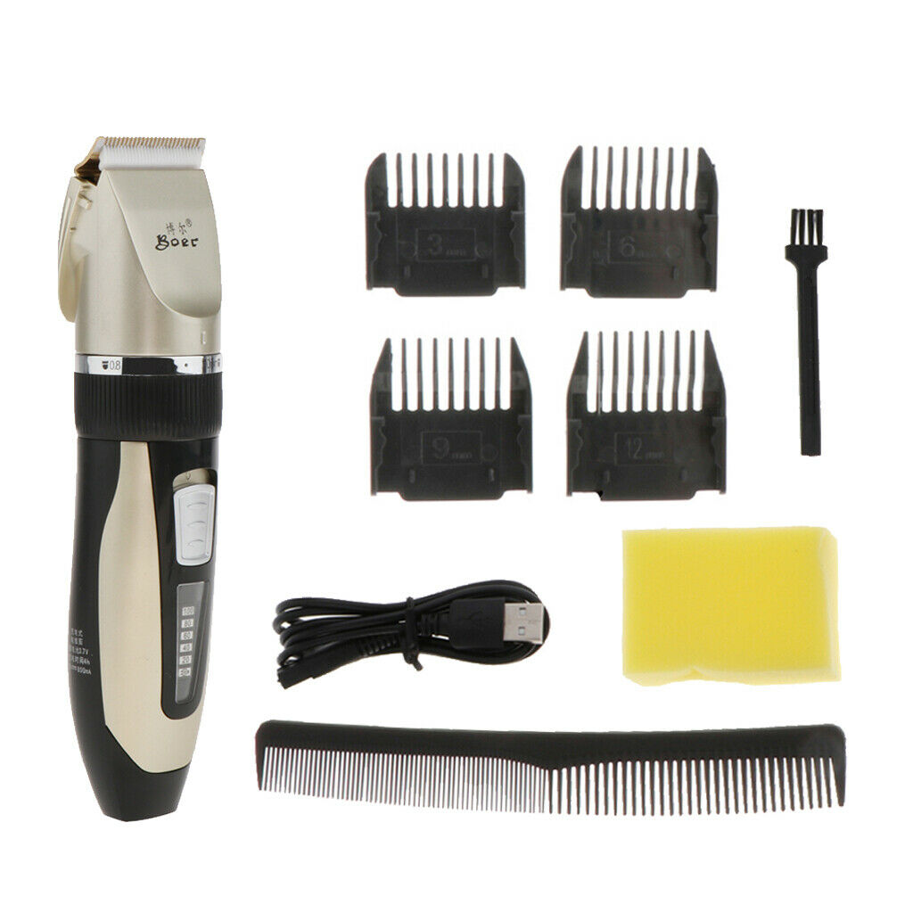 Unisex Rechargeable Low Noise Electric Hair Trimmer Set With