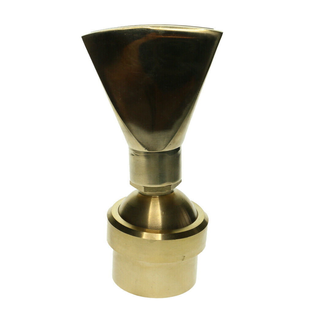 1pc Brass Fan Shape Garden Fountain Nozzle Spray Sprinkler Head 1 1/2