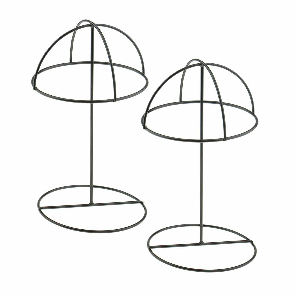 2 Pieces Hat Stands Table Top, Decorative Wig Stand Holder, Hat Rack Stand Metal