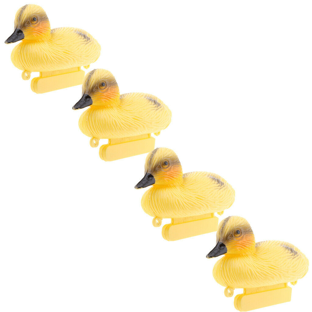 4X Floating Duck Ducklings   Pond Ornament Plastic Decoy Mallard Lifesize