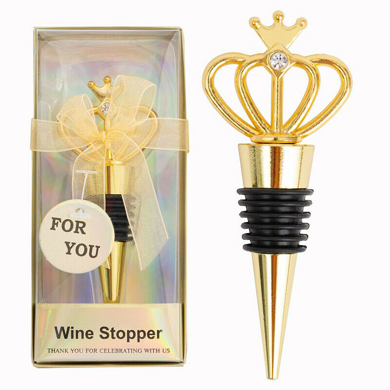 European Bottle Cork Wedding Crown Wine Bottle Stopper Metal Hotel DecoratioFCA