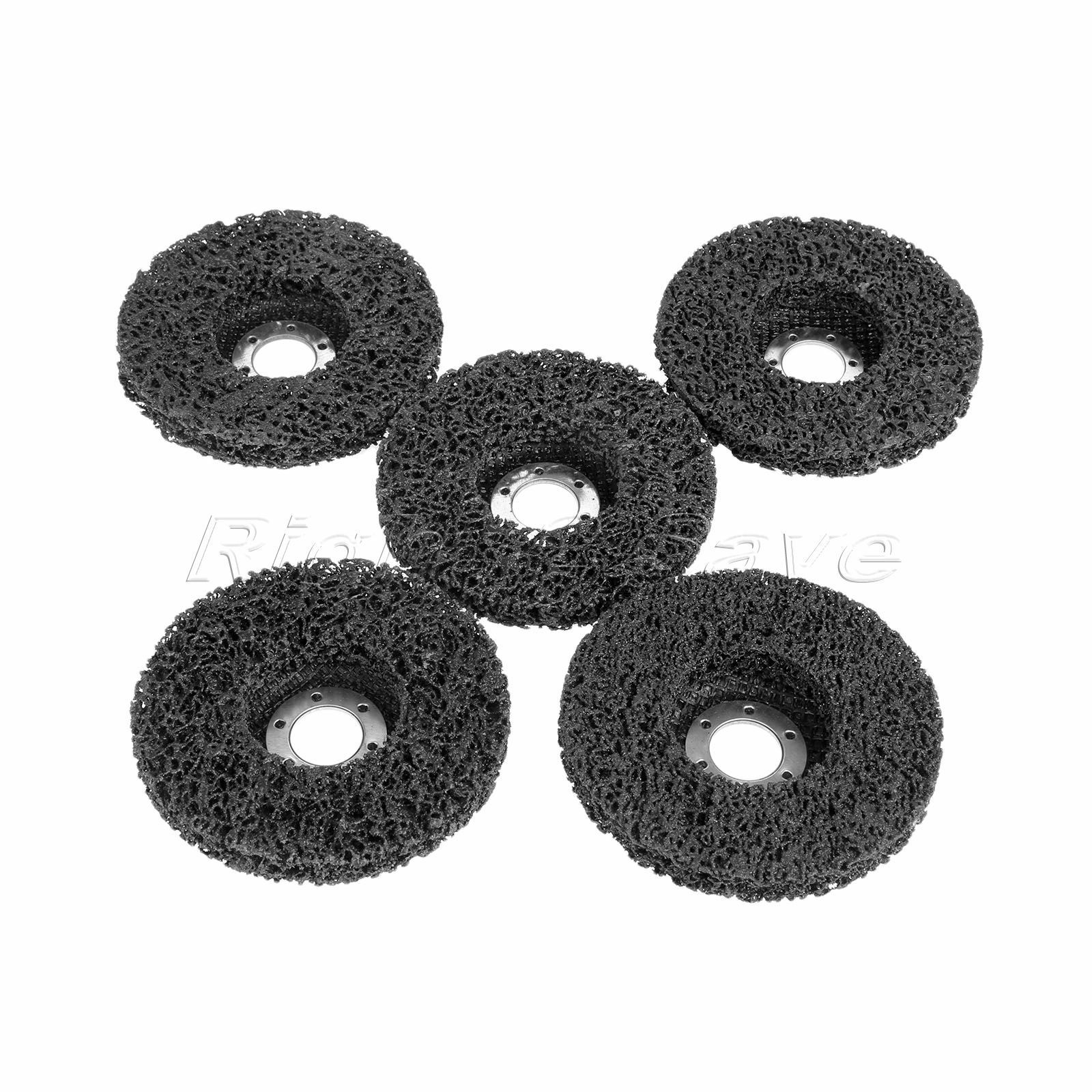 5X 115mm Abrasive Polishing Wheel Black Diamond Grinding Disc Removal Wood Metal