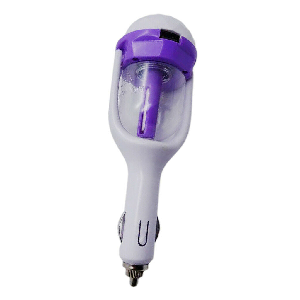 Universal USB Car Air Humidifier Aroma Diffuser For All Vehicles Purple