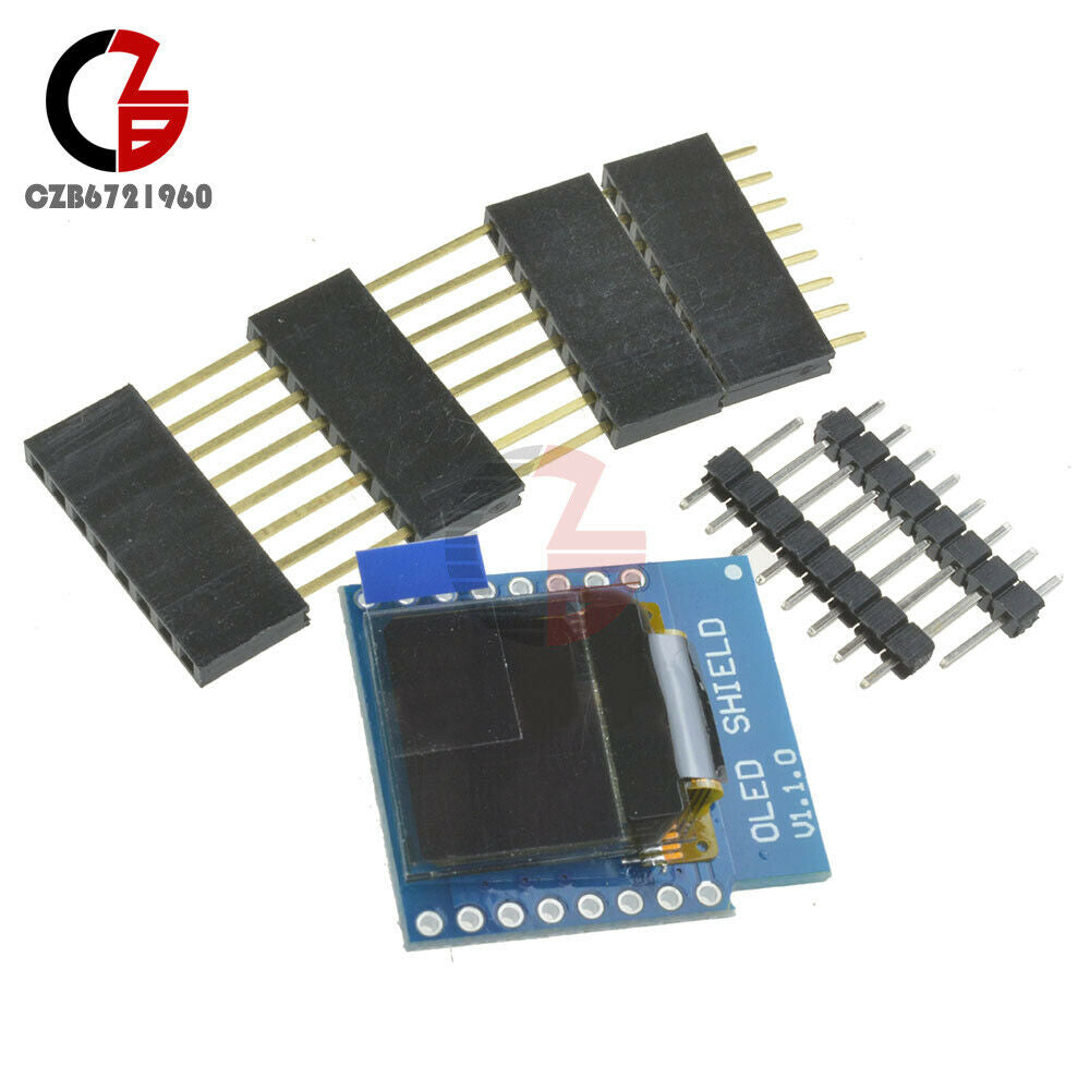 5pcs Wemos D1 Mini 0.66" OLED SSD1306 64x48 Shield for ESP8266 Arduino NodeMcu