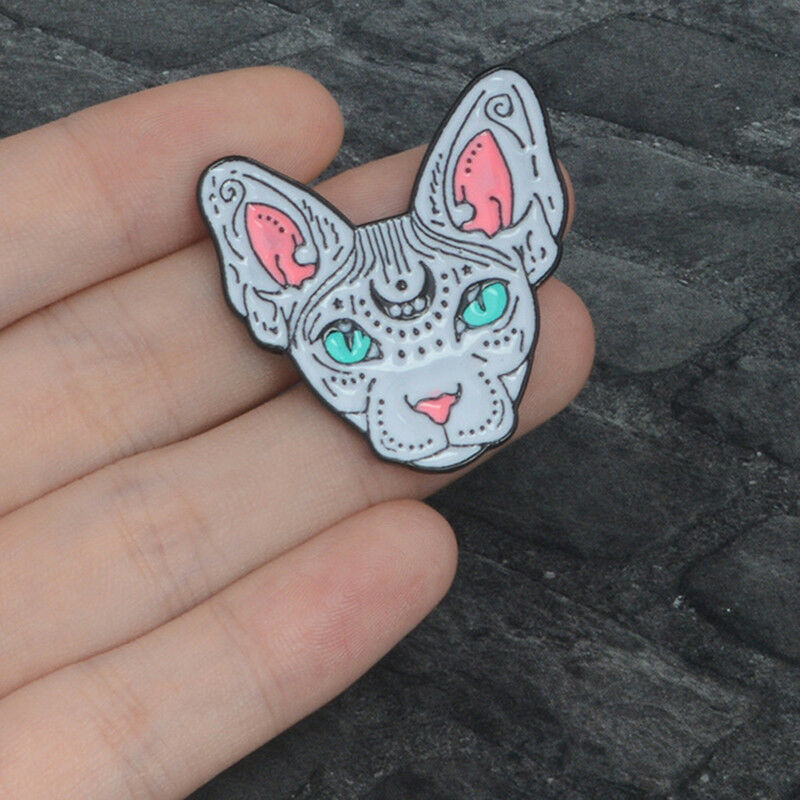 Cute Cartoon Cat Enamel Lapel Collar Brooch Pin Corsage Brooch Pin Jewelry.l8
