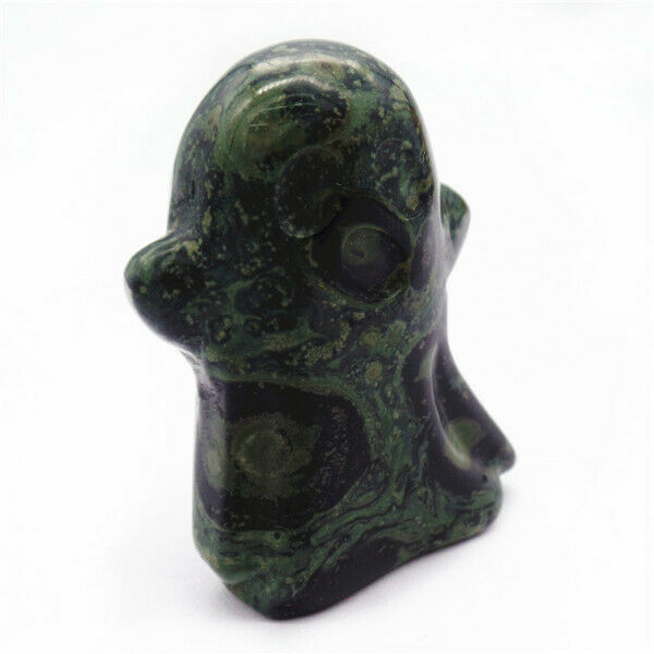 46x34x20mm Natural Kambaba Jasper Carved Ghost Decoration Statue Decor HH7932