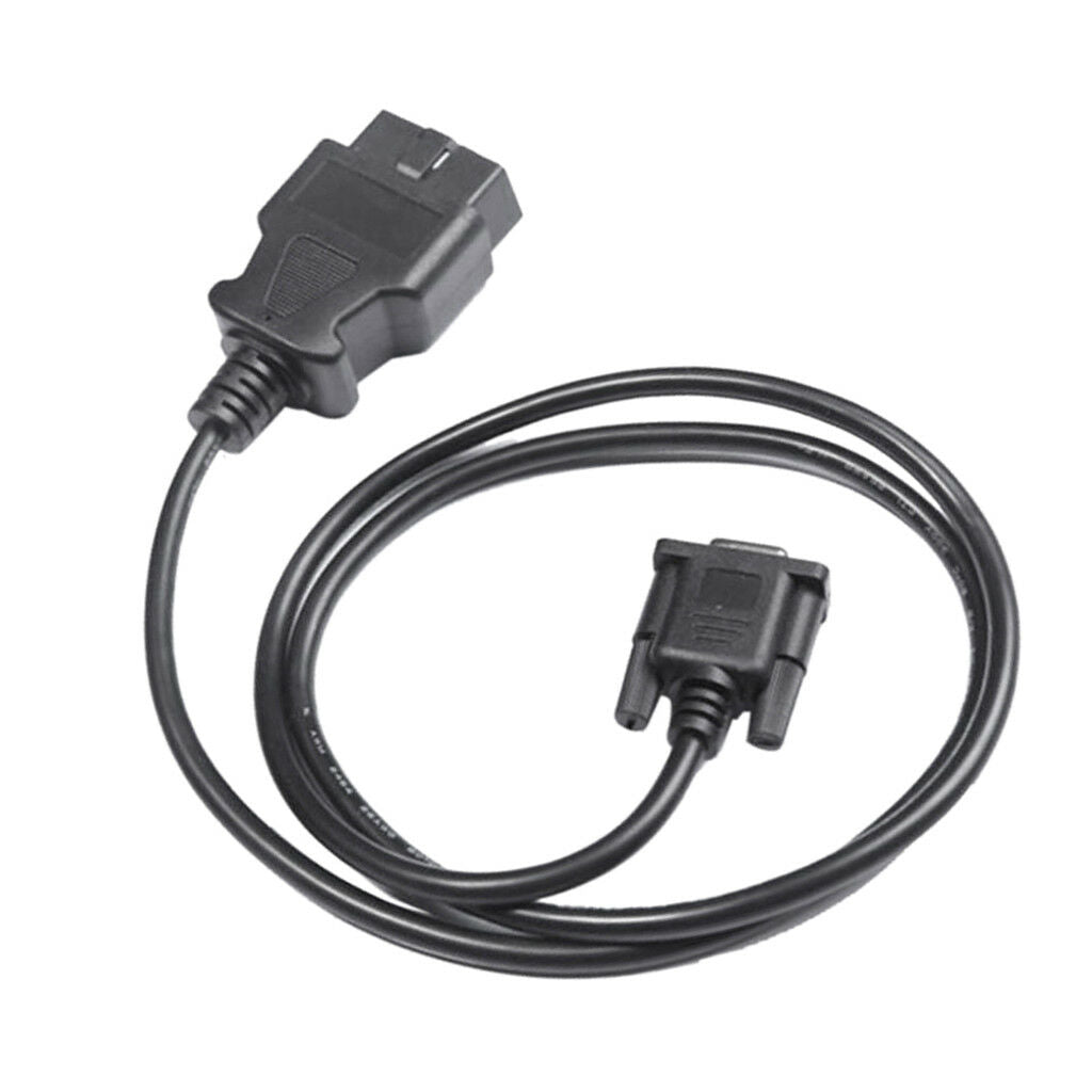 OBD2 16-Pin to DB9 9-pin Serial Port RS232 OBD2 Adapter Cable Car Diagnostic